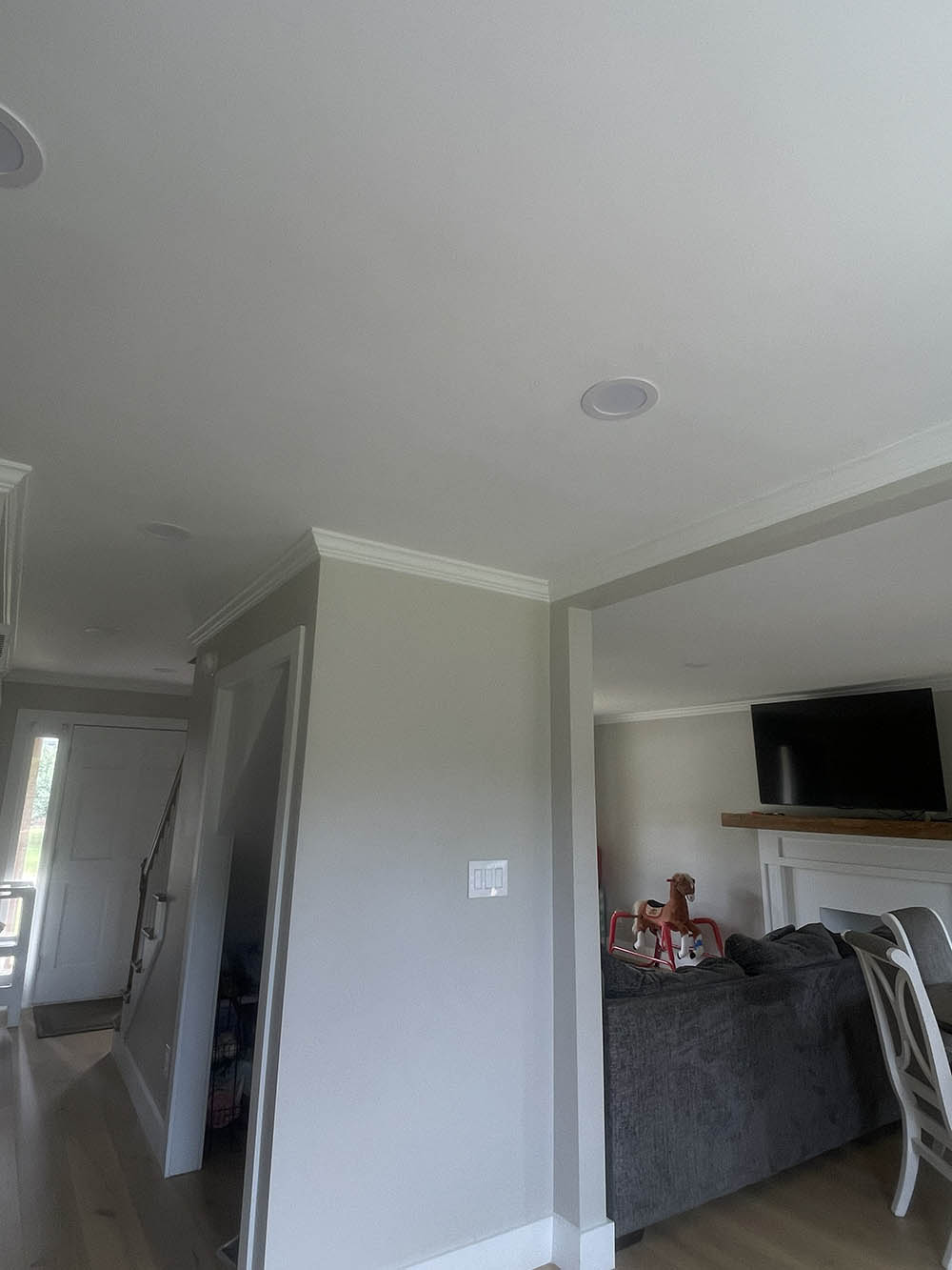Ceiling texture matching and popcorn removal in Fayetteville NC